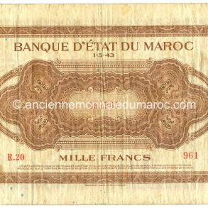 Mille francs – 01/05/1943 – Signature 7 – P28 a